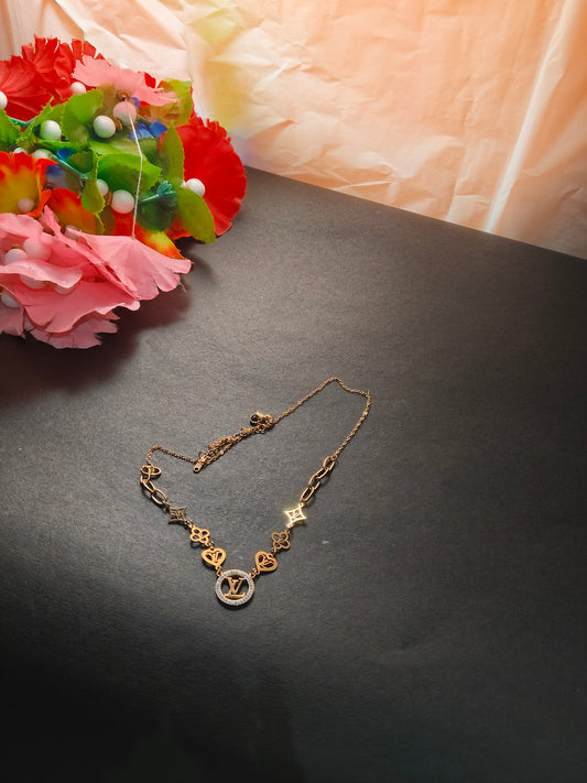 Faltu Fit Luxury Charm Gold-Plated Designer Necklace