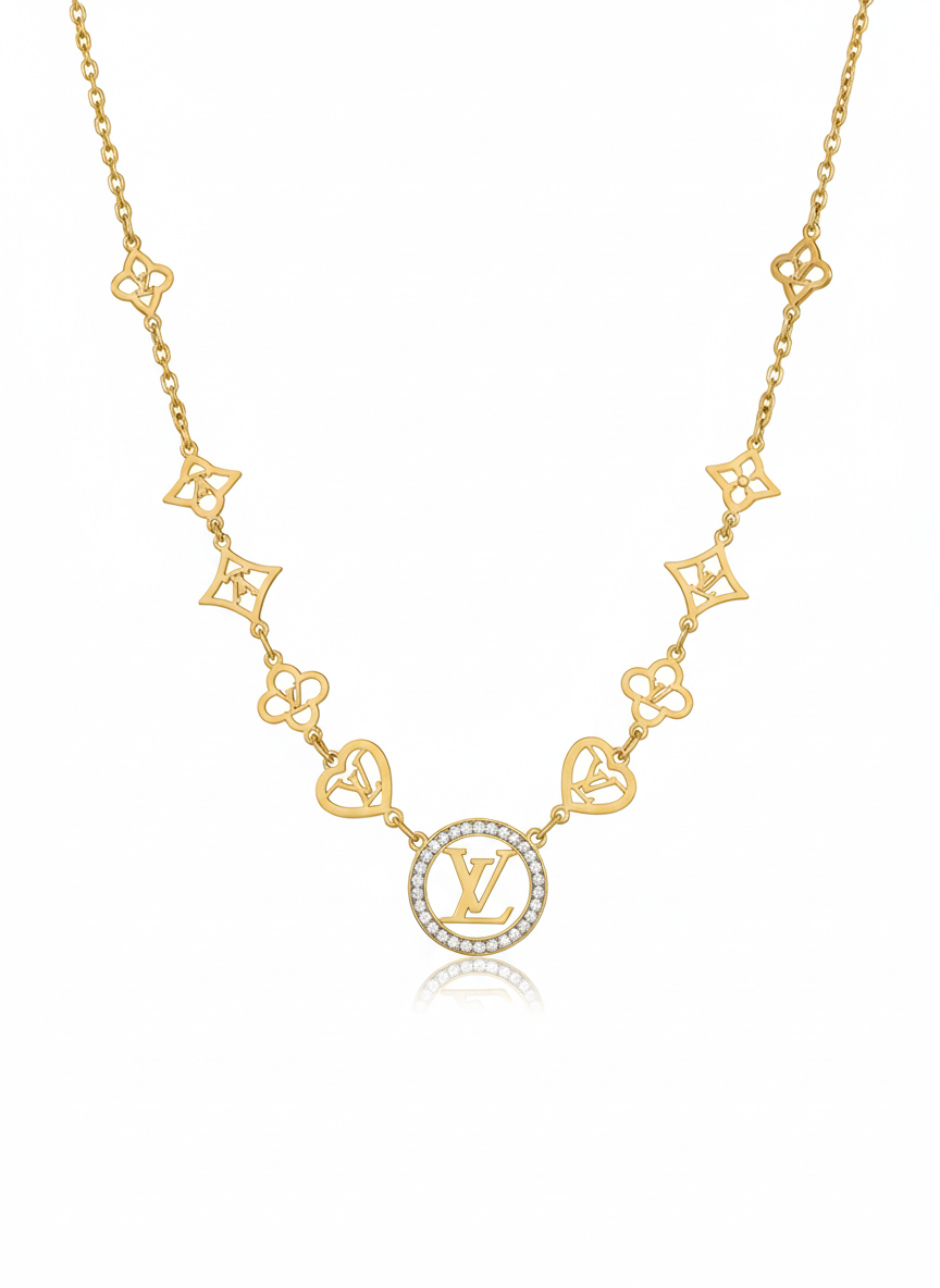 Faltu Fit Luxury Charm Gold-Plated Designer Necklace