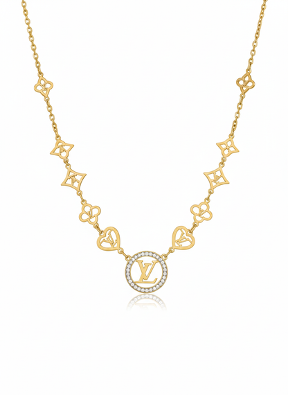 Faltu Fit Luxury Charm Gold-Plated Designer Necklace