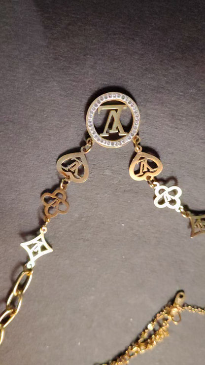 Faltu Fit Luxury Charm Gold-Plated Designer Necklace