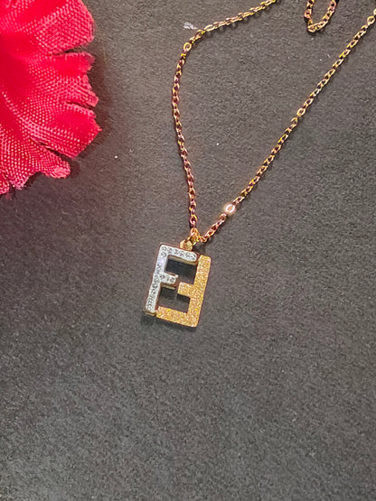 Faltufit's Elite Golden Logo Pendant