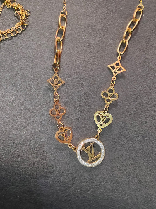 Faltu Fit Luxury Charm Gold-Plated Designer Necklace